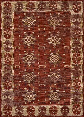 Couristan Mandolina Ispir Terracotta/Ivory Area Rug