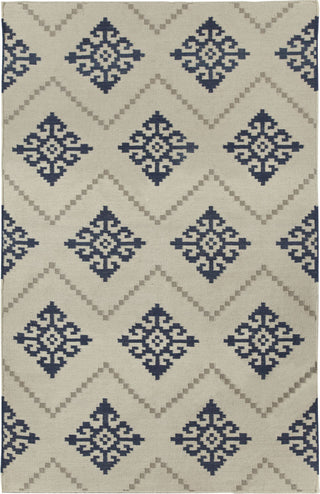 Capel Flakes 3629 Blue 450 Area Rug by Genevieve Gorder Rectangle