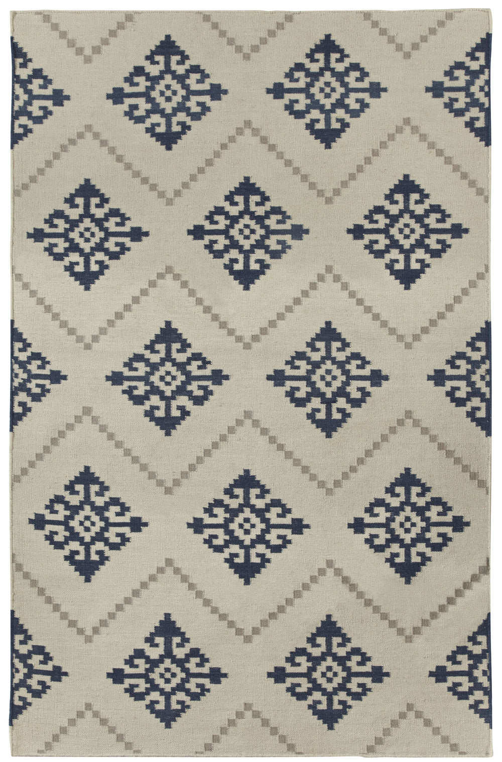 Capel Flakes 3629 Blue 450 Area Rug by Genevieve Gorder