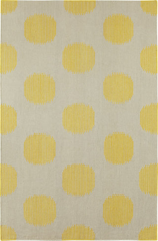 Capel Spots 3631 Yellow 100 Area Rug by Genevieve Gorder Rectangle