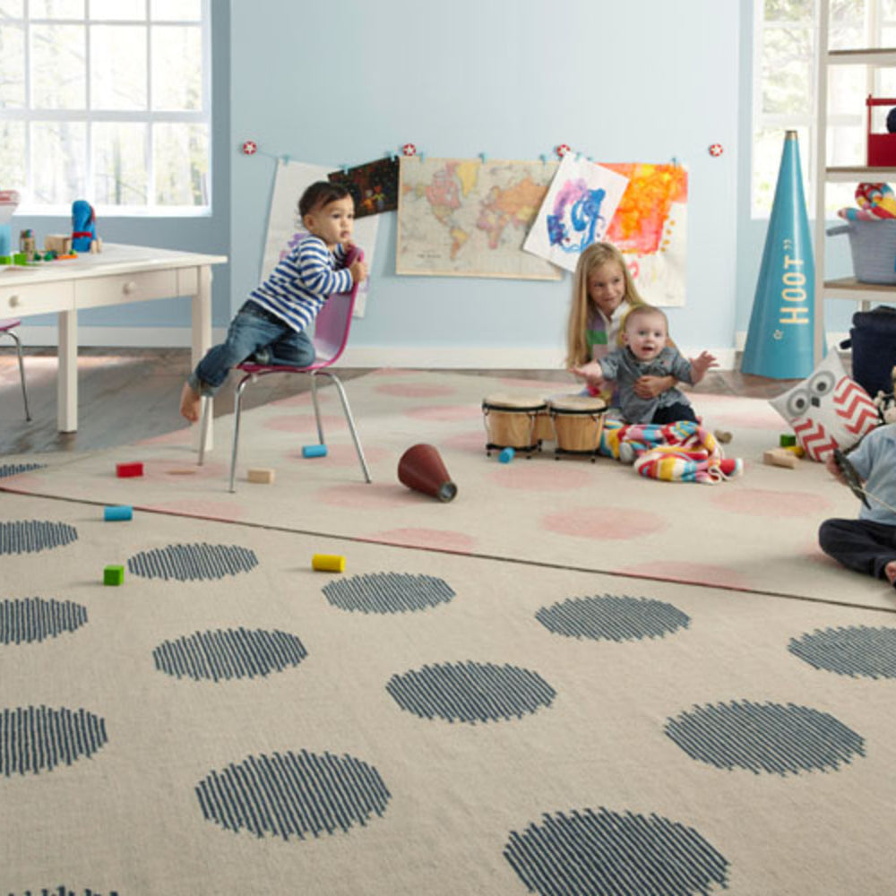 Capel Spots 3631 Blue 450 Area Rug by Genevieve Gorder Rectangle Roomshot Image 1 Feature