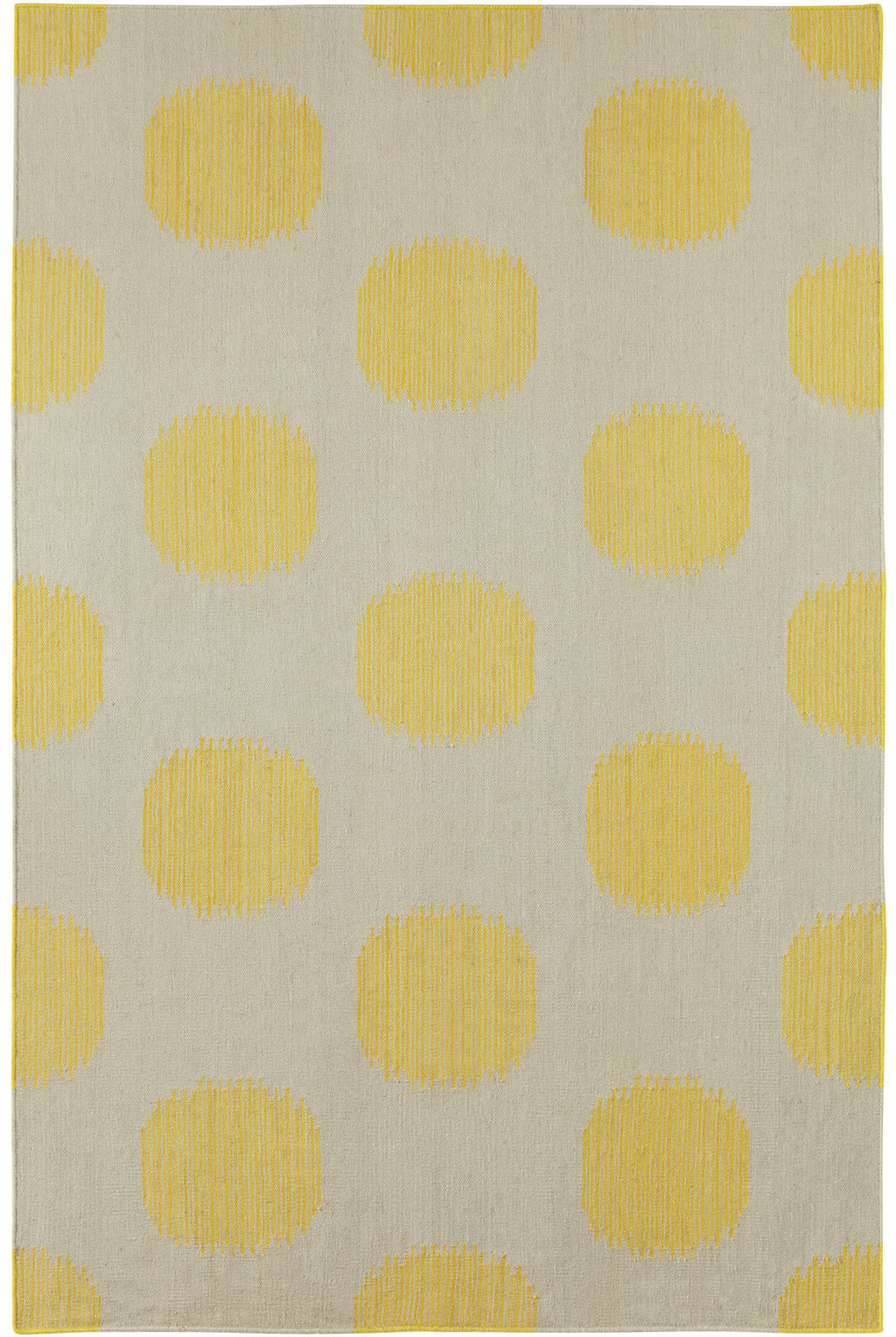 Capel Spots 3631 Yellow 100 Area Rug by Genevieve Gorder main image