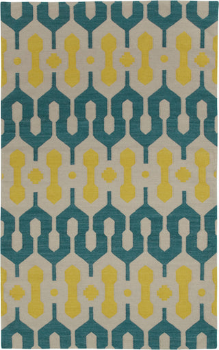 Capel Spain 3633 Blue Green Yellow 210 Area Rug by Genevieve Gorder Rectangle