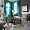 Capel Spain 3633 Blue Green Yellow 210 Area Rug by Genevieve Gorder Rectangle Roomshot Image 1 Feature