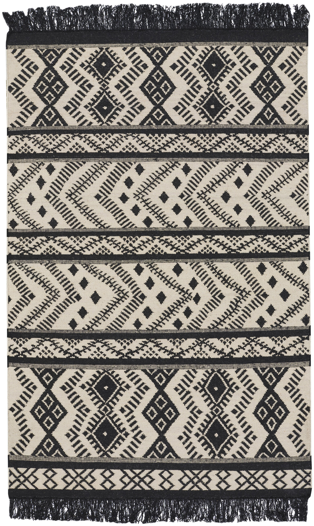 Capel Abstract 3642 Black 350 Area Rug by Genevieve Gorder