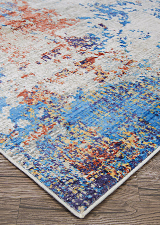 Couristan Vibrata Divergence Multi Pastels Area Rug Close Up Image