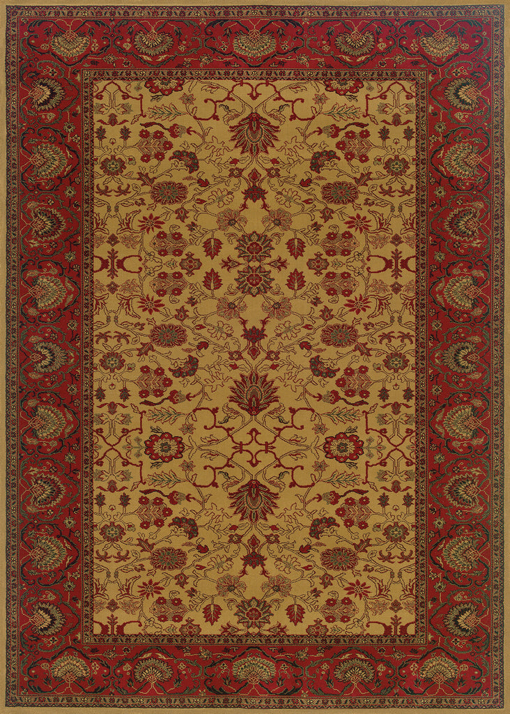 Couristan Everest Tabriz Harvest Gold Machine Loomed Area Rug