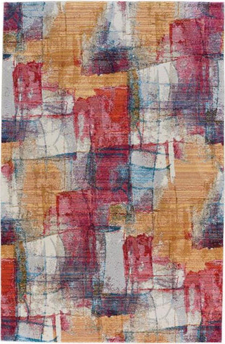 Capel Flame-Canvas 3812 Ruby Area Rug Rectangle