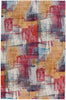 Capel Flame-Canvas 3812 Ruby Area Rug Rectangle/Vertical Stripe Rectangle