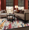Capel Flame-Splatter 3814 Ivory Area Rug Rectangle Roomshot Image 1 Feature