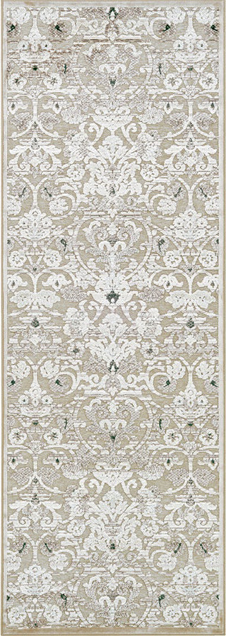 Couristan Cire` Aurora Regal Mushrom/Antique Cream Area Rug Runner Image