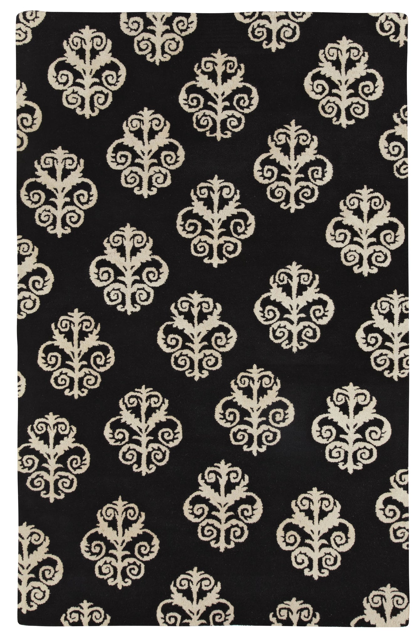 Capel Cornice 3871 Charcoal Black 350 Area Rug by Biltmore main image