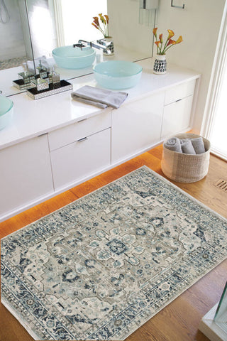 Capel Landis-Heriz 3921 Mica Area Rug Rectangle Roomshot Image 1 Feature