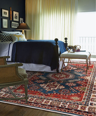 Capel Landis-Kazak 3923 Century Blue Area Rug Rectangle Roomshot Image 1 Feature