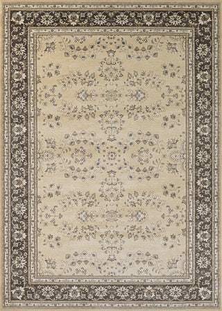 Couristan Konya Manyas Light Beige/Charcoal Area Rug