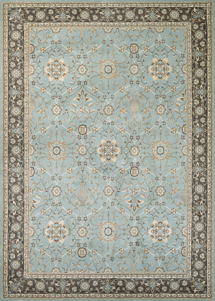 Couristan Konya Sakarya Light Blue/Charcoal Area Rug