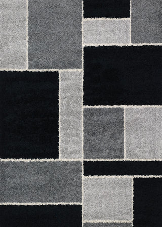 Couristan Moonwalk Stonewall Black Area Rug