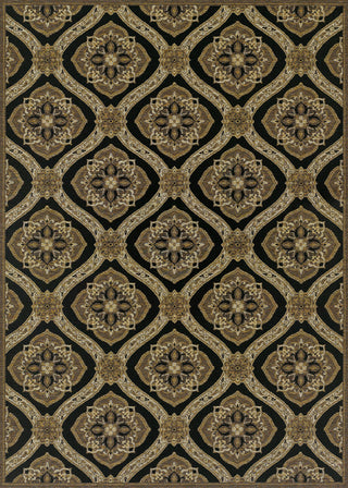 Couristan Dolce Napoli Black/Gold Area Rug