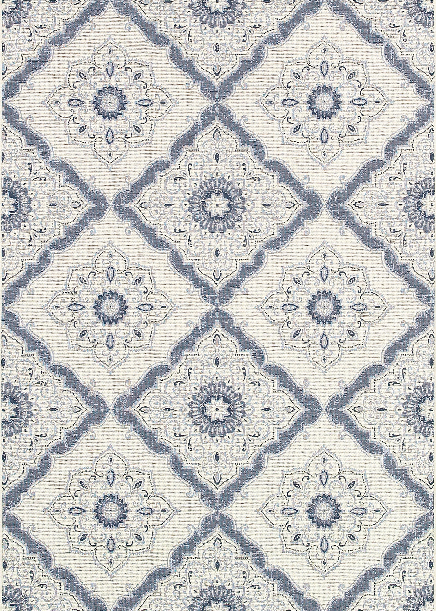 Couristan Dolce Brindisi Ivory/Confederate Grey Area Rug