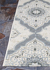 Couristan Dolce Brindisi Ivory/Confederate Grey Area Rug Corner Image