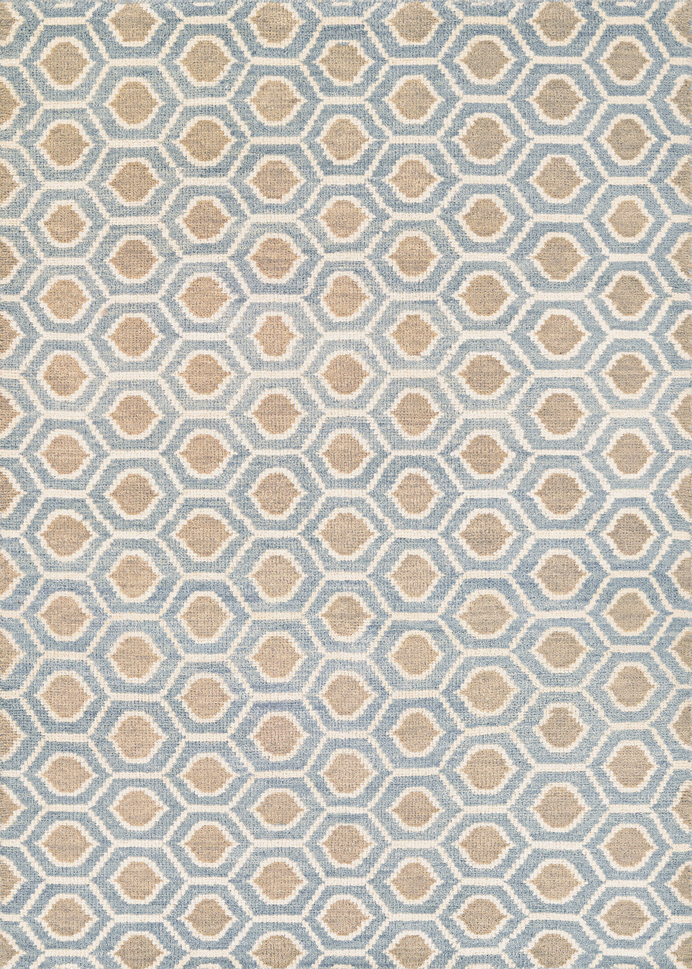 Couristan Retrograde Solar Flare Steel Blue/Camel Area Rug