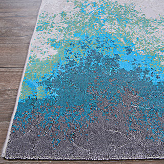 Couristan Radiance Donalbain Riptide Area Rug Corner Image