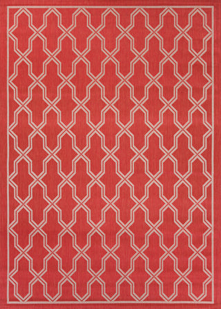 Couristan Five Seasons Crystal Coast Red/Cream Area Rug