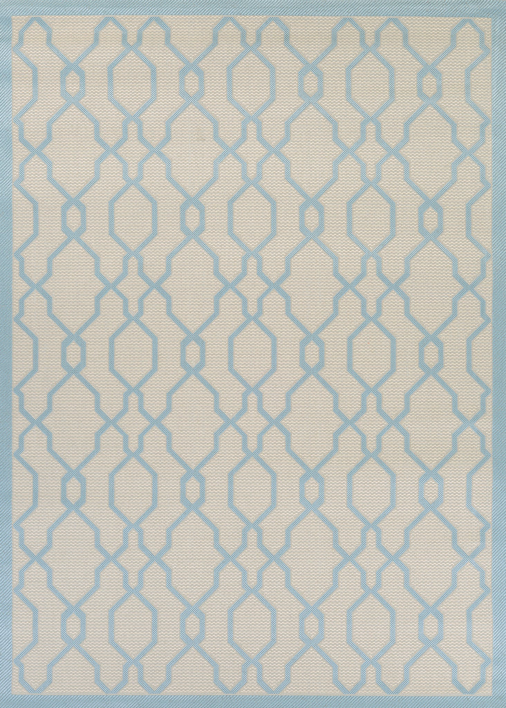 Couristan Five Seasons Byron Bay Cream/Blue Area Rug