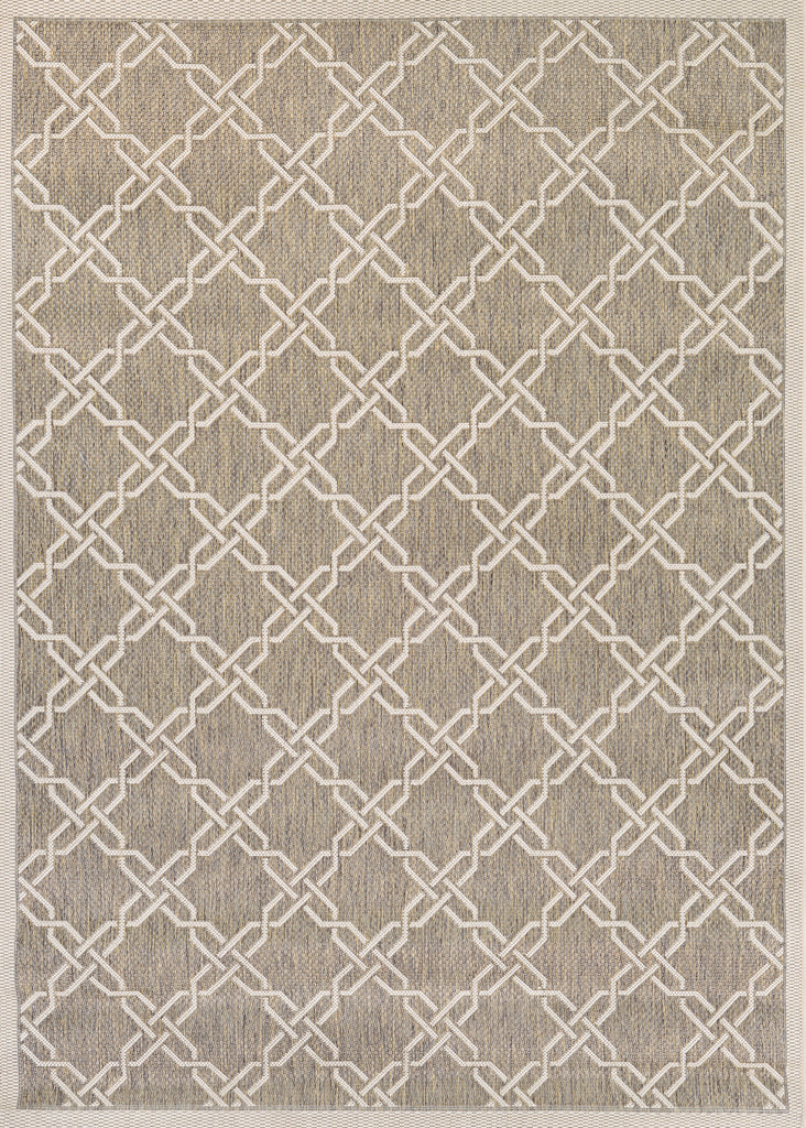 Couristan Five Seasons Sun Island Grey/Cream Area Rug
