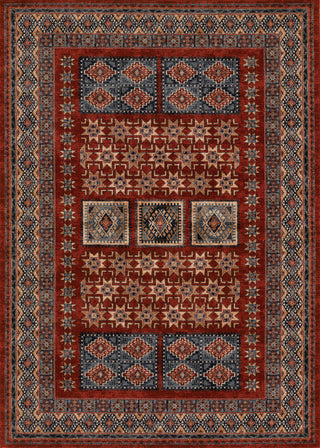 Couristan Timeless Treasures Royal Kazak Burgundy Area Rug