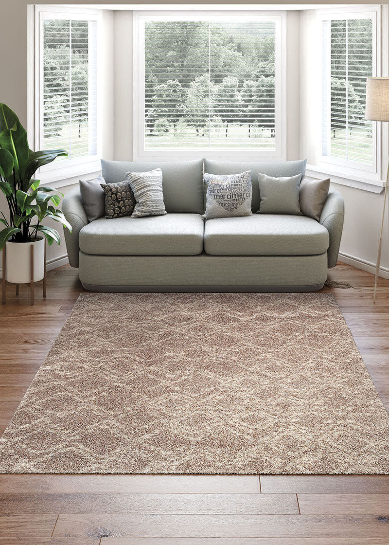Couristan Bromley Pinnacle Camel/Ivory Area Rug Lifestyle Image Feature