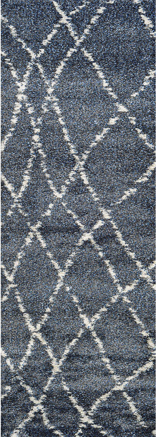 Couristan Bromley Whistler Blue/Snow Area Rug Runner Image