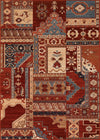 Couristan Timeless Treasures Kerman Mosaic Burgundy/Rust Area Rug