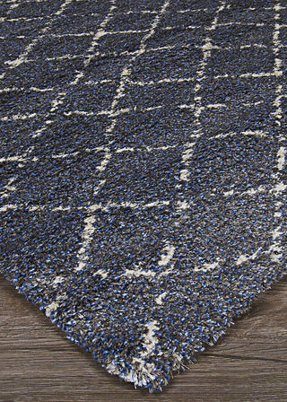 Couristan Bromley Gio Navy/Grey Area Rug Close Up Image