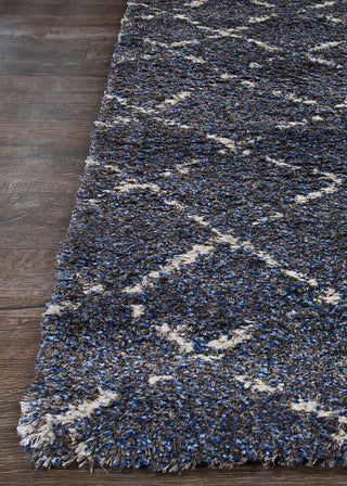 Couristan Bromley Gio Navy/Grey Area Rug Corner Image
