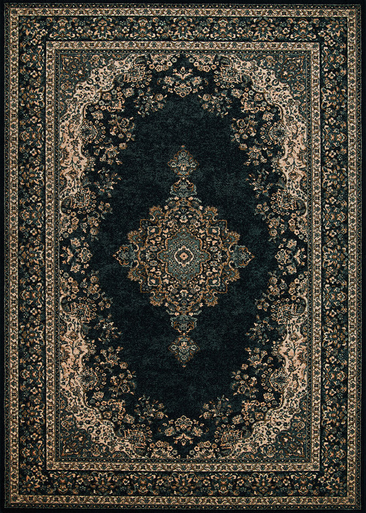 Couristan Old World Classic Antique Kerman Black Area Rug main image