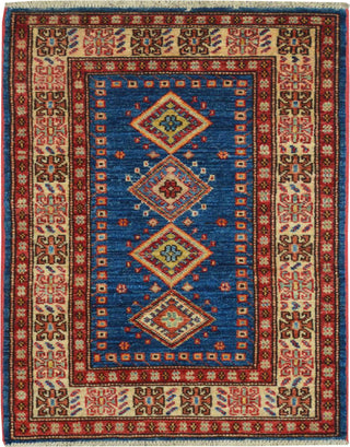 Kalaty Super Pak Kazak Blue/Ivory Area Rug main image