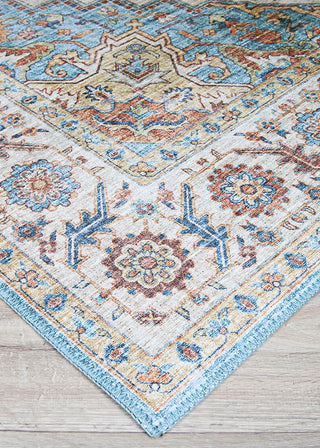 Couristan Pasha Sarouk Navy Area Rug Close Up Image