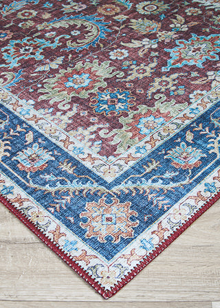 Couristan Pasha Kerman Cabernet Area Rug Close Up Image