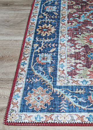 Couristan Pasha Kerman Cabernet Area Rug Corner Image