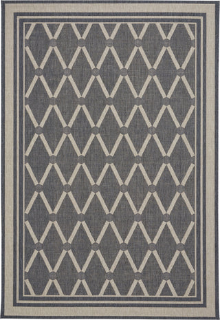 Capel Biltmore Elsinore-Lattice 4698 Carbon Area Rug Rectangle/Vertical Stripe Rectangle