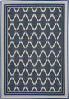 Capel Biltmore Elsinore-Lattice 4698 Midnight Blue Area Rug Rectangle/Vertical Stripe Rectangle