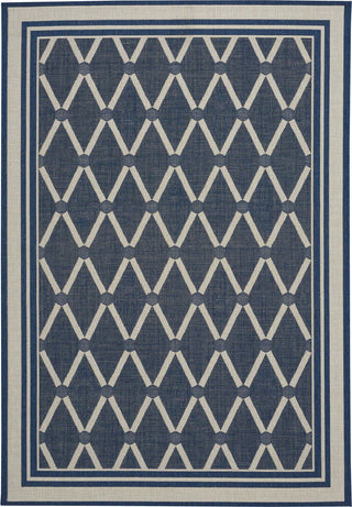 Capel Biltmore Elsinore-Lattice 4698 Midnight Blue Area Rug Rectangle/Vertical Stripe Rectangle