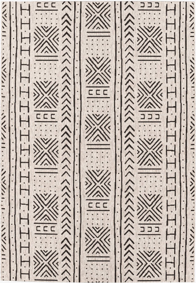 Capel Finesse-Mali Cloth 4722 Noir Area Rug by Genevieve Gorder Rugs