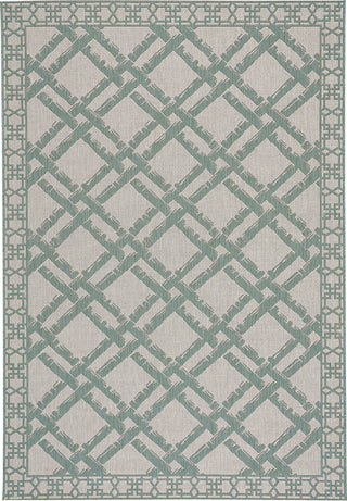 Capel Williamsburg Elsinore-Bamboo Trellis 4724 Resort Blue Area Rug Rectangle/Vertical Stripe Rectangle