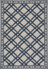 Capel Williamsburg Elsinore-Bamboo Trellis 4724 Midnight Blue Area Rug Rectangle/Vertical Stripe Rectangle
