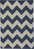 Capel Elsinore-Chevron 4726 Midnight Blue Area Rug Rectangle/Vertical Stripe Rectangle