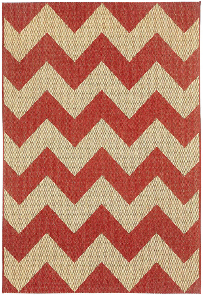 Capel Elsinore Chevron 4726 Red Pepper 550 Area Rug main image
