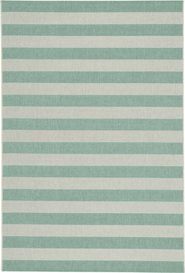 Capel Finesse-Stripe 4730 Spa Blue Area Rug