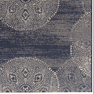 Capel Finesse-Mandala 4732 Navy Area Rug by Genevieve Gorder Rugs Rectangle Corner Image